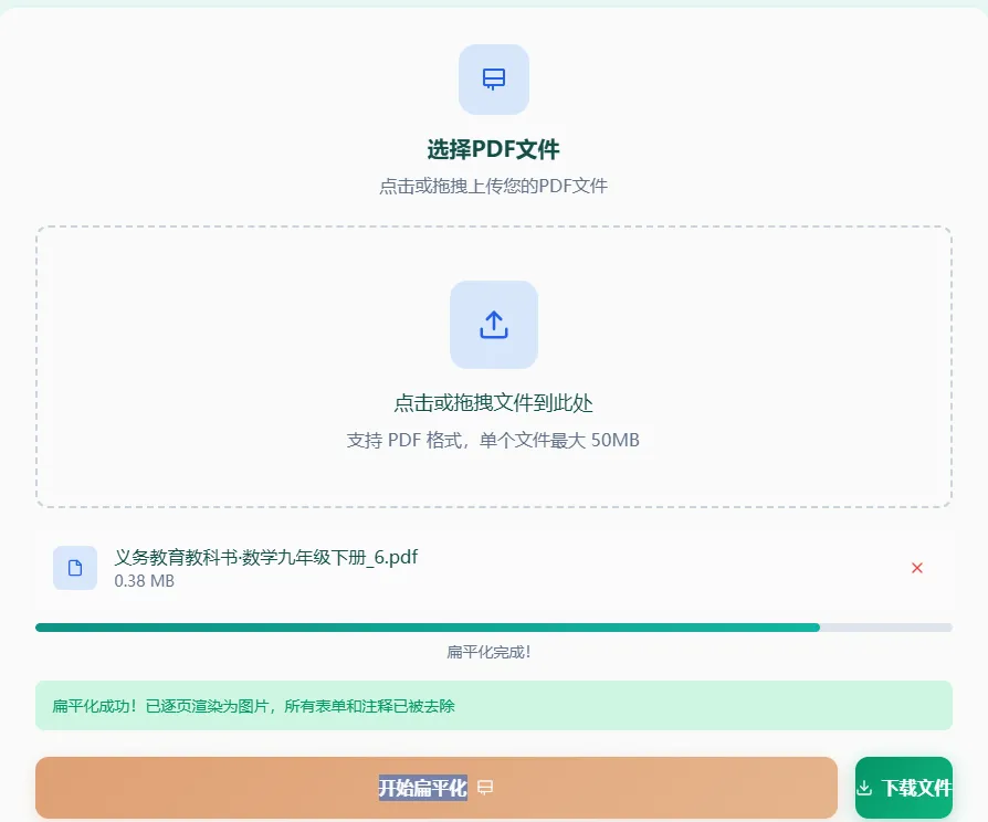 开始扁平化